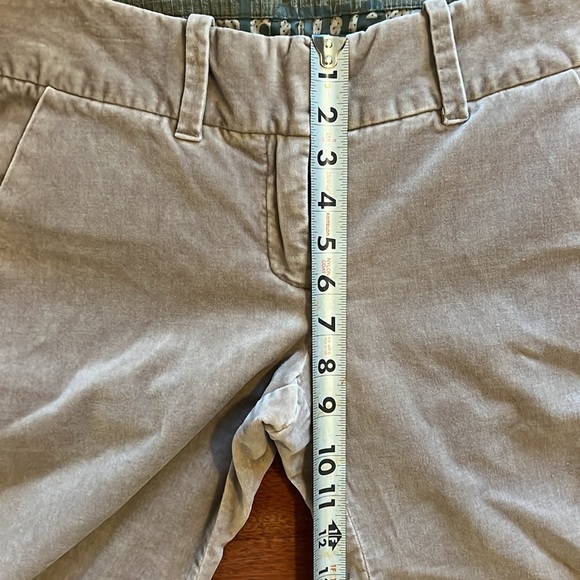 Anthropologie Louie Khaki Straight Leg Velvet Size 8 - Picture 3 of 8